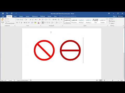 How to insert No Entry sign in Word