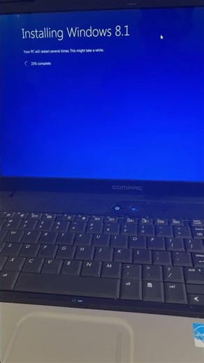 Inplace upgrade from Windows 7 to Windows 8.1 on a 2008 Compaq Presario CQ61 episode 1