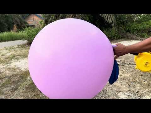 Four giant balloons flying high