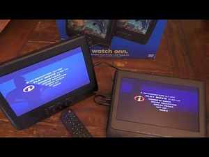 Onn. (Walmart) Portable Car Dual Screen DVD Player Kit