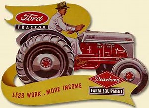 8N with a fiery flathead V-8 conversion