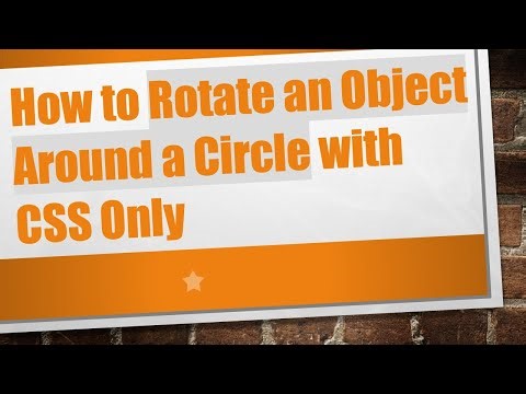 How to Rotate an Object Around a Circle with CSS Only