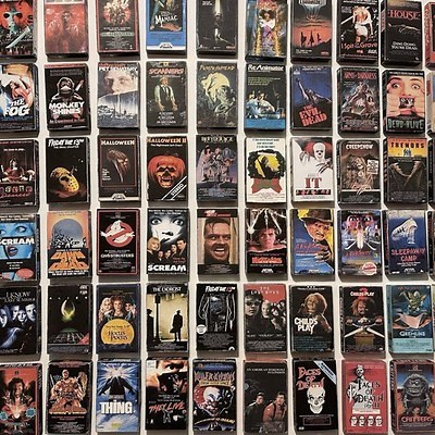Retro 3D Horror Movies Mini VHS Refrigerator Magnets Collectable | eBay