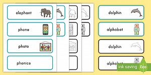 -ph Digraph Word Cards