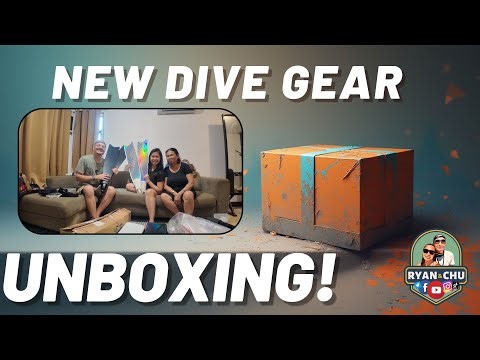 Philippines Dive Gear Unboxing! 🤿 Bad Fish Long Fins + Full Setup