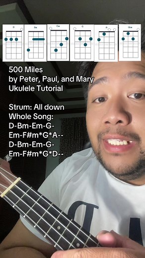 500 Miles ukulele tutorial — Chords & Simpleng Strum