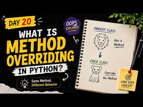 What is Method Overriding in Python? | OOPS Explained