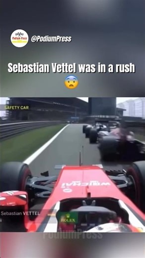 Vettel Double Pit Lane Overtake