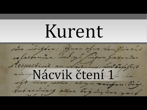Kurent – nácvik čtení 1 – stará verze videa