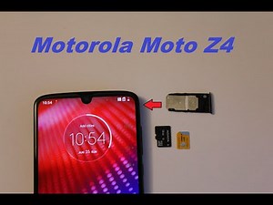 Motorola Moto Z4 SIM Card & Micro SD How to Insert or Remove