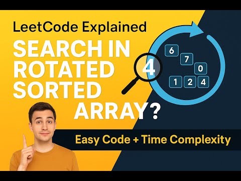 Search in Rotated Sorted Array 🔍 | LeetCode Explained Simply | AlgoBoltaHai