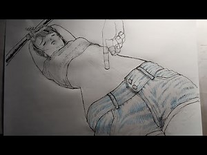 おへそのイラスト描いてみた/Belly button Drawing