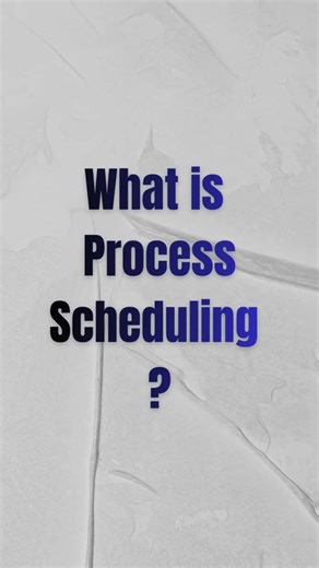What is Process Scheduling ? CPU Scheduling Explained 🔥 #Shorts