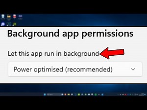 How To Enable or Disable Background Apps in Windows 11