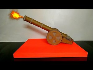 How To Make Cannon At Home With Cardboard | Cannon Making From Cardboard By @Gajanancrafthouse