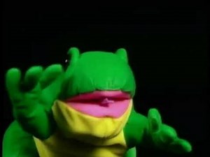 Baby Neptune Green Frog Puppet and Baby Einstein SFX Single Frog Croak