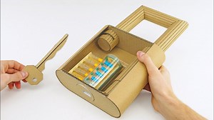 How to Make Fully Functional Lock from Cardboard | DIY Amazing | The Q