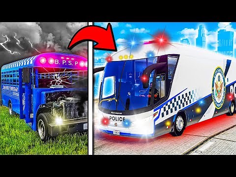 Converting OLD Prison Bus to Police Bus in GTA 5!