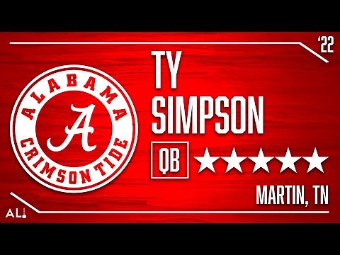 Alabama 2022 Signees: 5-star QB Ty Simpson Highlights