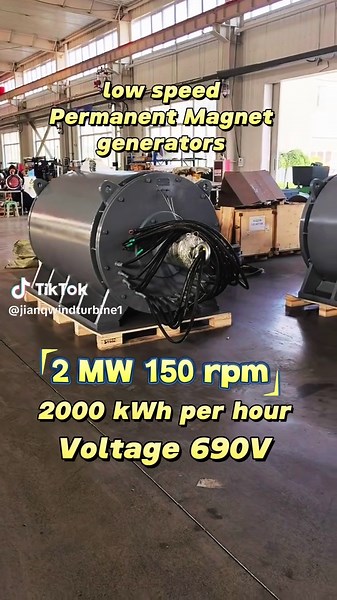 2-Megawatt Low-Speed Permanent Magnet Generator