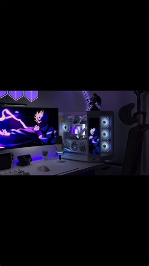What is the MOST EPIC White Gaming Desk Setup of 2025 with Neon Glow?