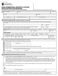 Fillable Form DL-143 Pennsylvania Driver License Renewal | PDFRun