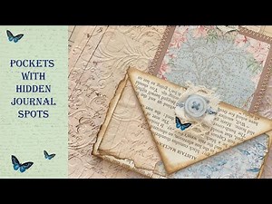 Book page Pockets with hidden journal spots - Super EASY TUTORIAL for BEGINNERS