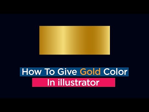 How to make Gold Color in Adobe Illustrator | Adobe illustrator tutorial | Gold Color