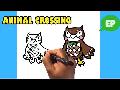 How to Draw Animal Crossing - New Horizons - Blathers