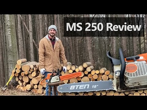 Stihl MS250 Chainsaw - New 8Ten 18" Bar and Chain - 3 Year Review