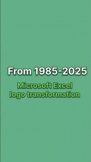 How the Excel Logo Changed Over Time (1985–2024)