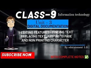 Digital Documentation class 9 IT | Information technology | Compete notes