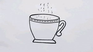 37K views · 810 reactions | How to draw a tea cup step by step | Easy cup drawing | Priyanka creative guru | Facebook