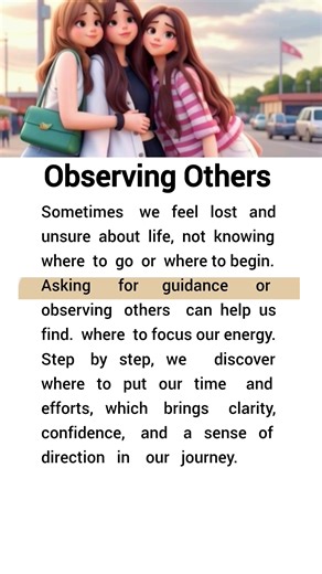 Observing Others 😊🥳🏞️✨#Vocabulary👑💖✨#motivation🏫🎒||Reading and Speaking#easyenglish #englishstories