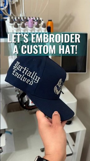 Custom hat embroidery on my Ricoma Creator
