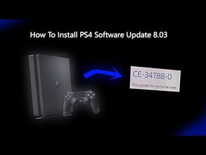 How To Install PS4 8.03 Software Update(USB Method) - 2021 PS4 Stuck In Safe Mode