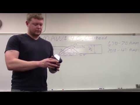 4G Overhead SMAW (Stick) Groove Weld