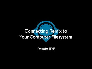 Connecting Remix Online IDE to Your Computer Filesystem