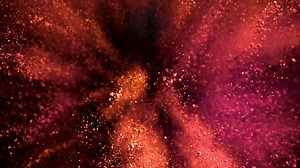 Super slow motion explosion of color powder. High quality FullHD footage