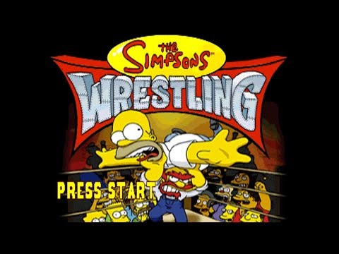 The Simpsons Wrestling (PS1) - No Commentary Gameplay