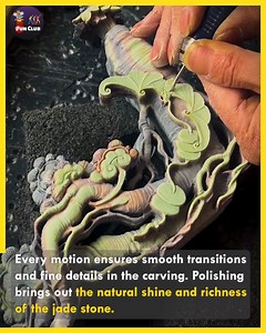 130K views · 1.7K reactions | How Jade Becomes a Timeless Work of Art.直✨ #jadecarving | Fun club | Facebook