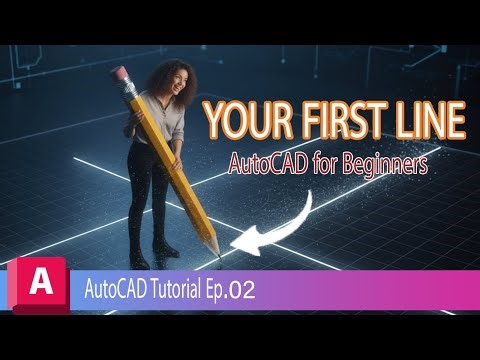 AutoCAD for Beginners | Episode 2| Drawing Your First Line | LINE, RAY & XLINE