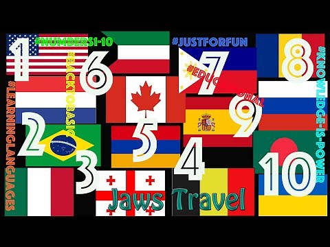 Counting Numbers from 1 to 10 in Different Languages.