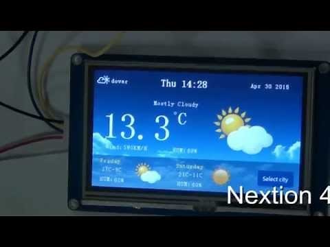Nextion 4.3“ TFT Touch LCD Display Screen Weather Station Raspberry Pi