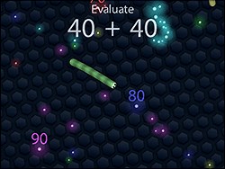 Math Slither - Play Now on Y8.com