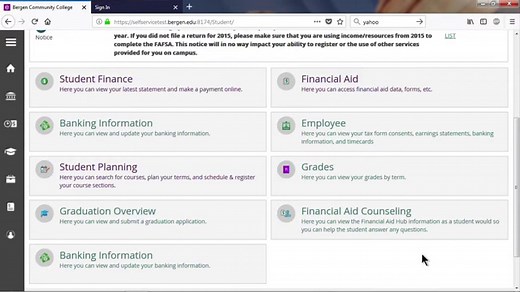 Self Service | Bergen Community College