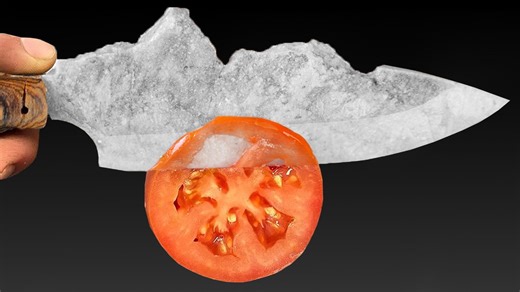 I created the world's sharpest rock knife! 🔪