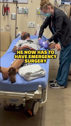 HE WENT TO THE HOSPITAL