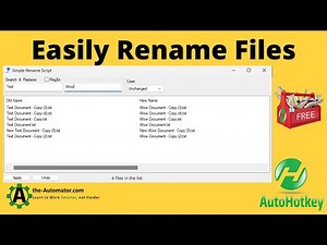 💥 Quick & Easy File Renaming in Windows - AutoHotkey Secrets❗