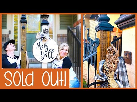 2 Easy DIY Welcome Sign Porch Post